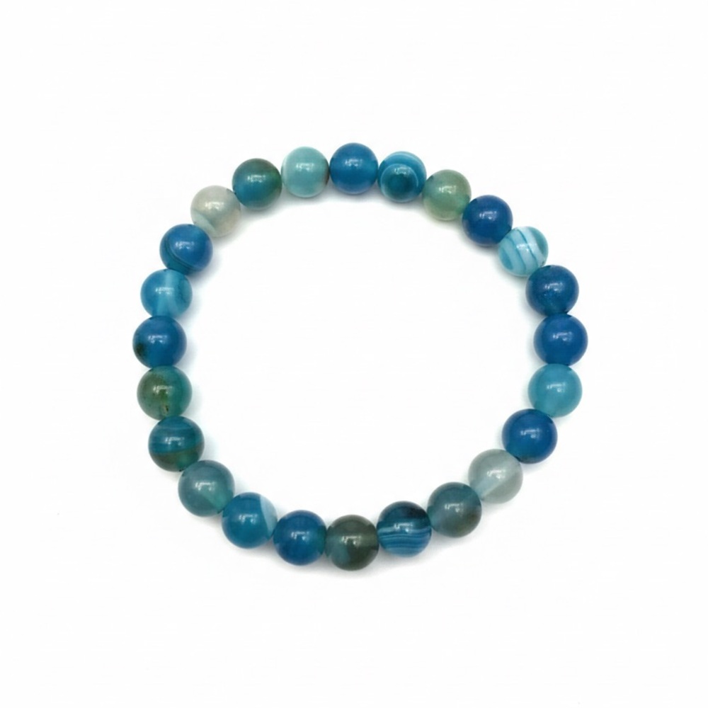 Blue Beaded Bracelet